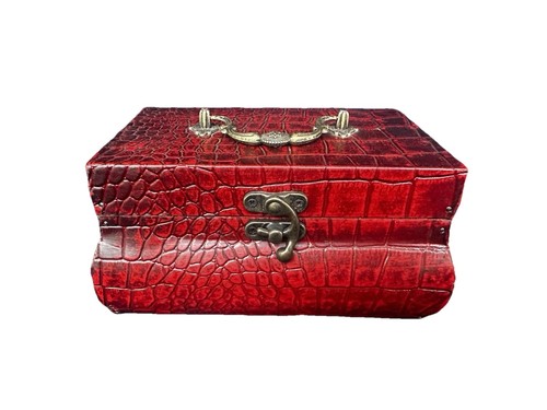 Vintage croc embossed - vintage, red