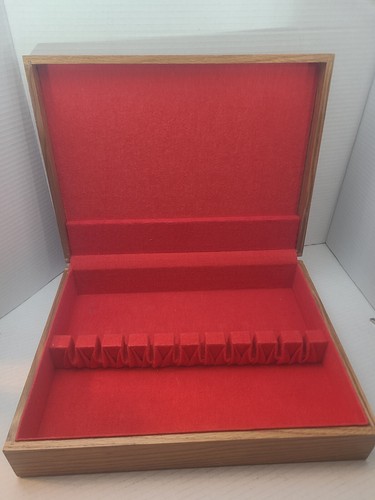 Wooden flatware storage chest - wooden,